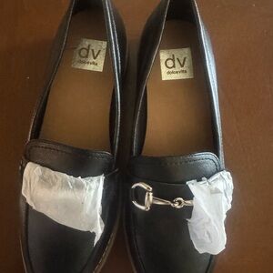 DV by Dolce Vita Black Leather Loafers